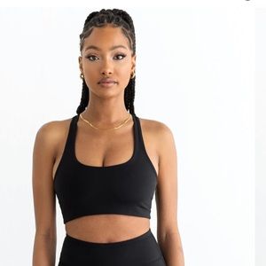 437 Black The Essentials Sports Bra